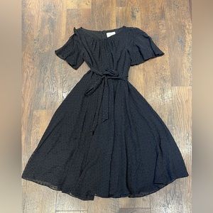 Kate Spade Spice Things Up Clip Dot Black Dress Women’s Size 00